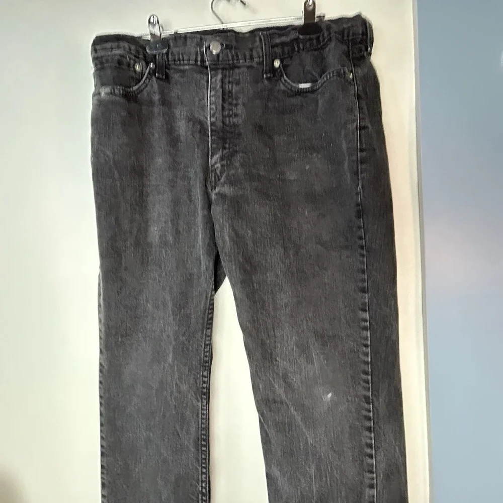 Levi's 502 Denim Black Jeans 38X30‎ Mens